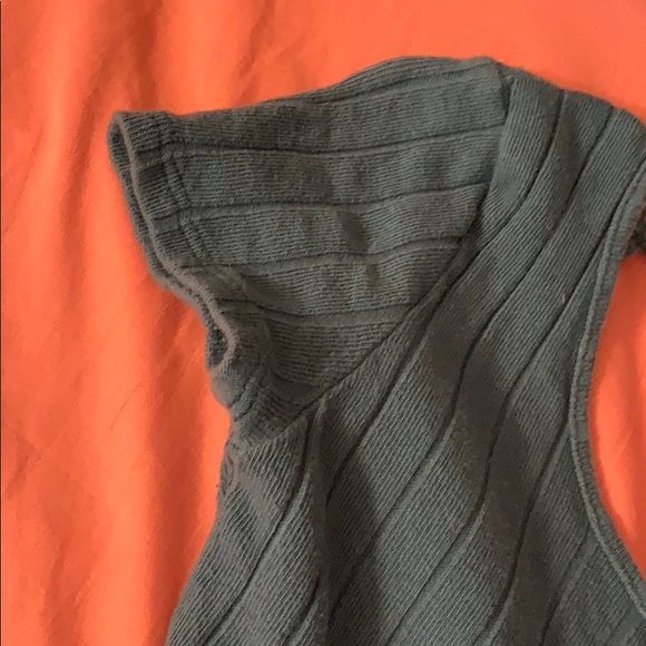 Ribbed Cutout T-Back Detail Bodycon Midi Dress - Picture 5 of 6